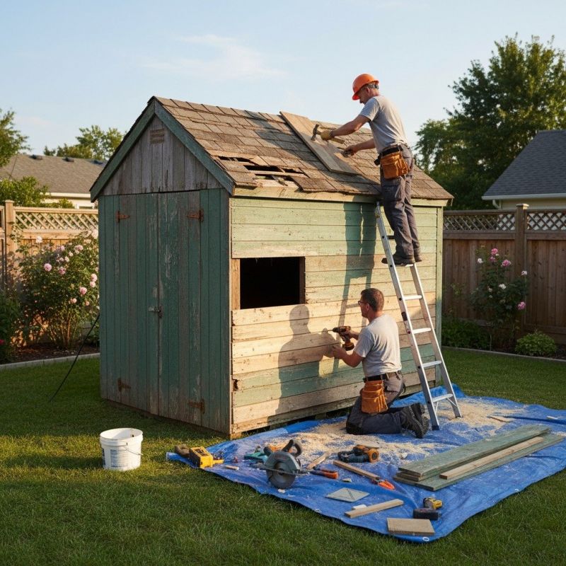 Shed Painting